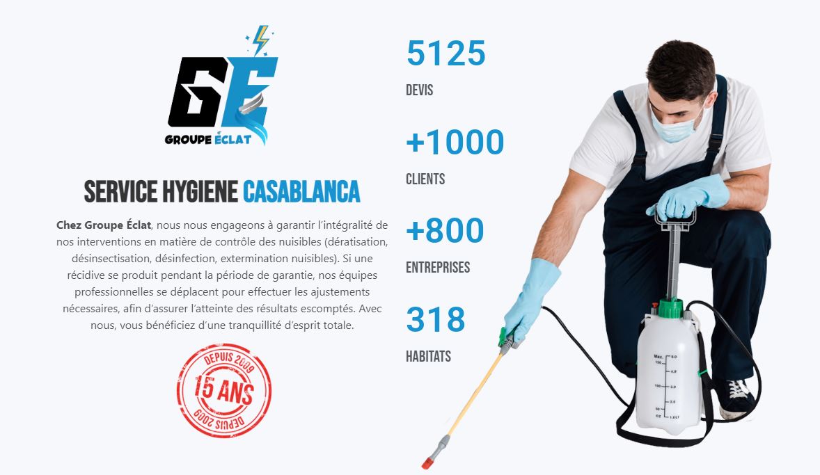Société de Dératisation et Désinsectisation à Casablanca Maroc