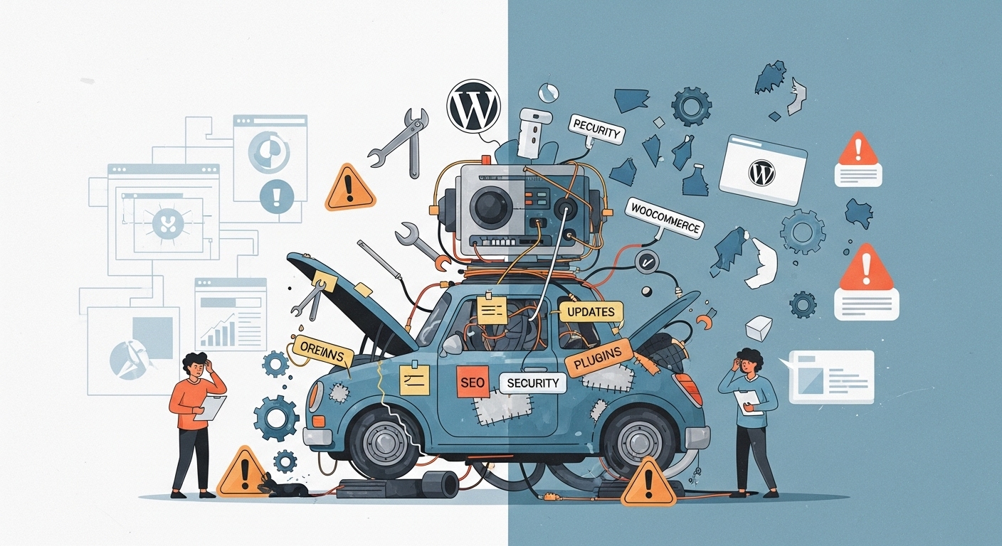 Les points noirs de WordPress — quand le CMS universel montre ses limites