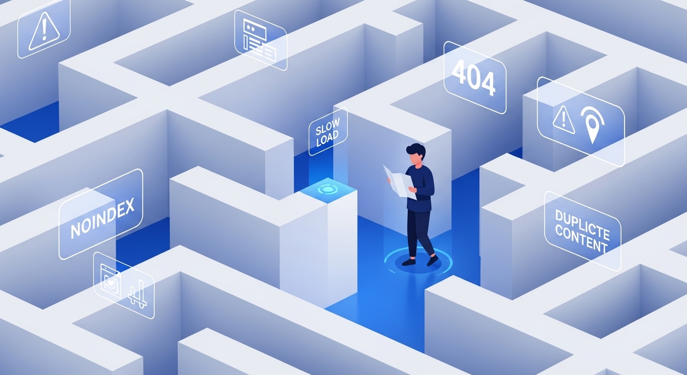 SEO : dix pièges qui plombent la visibilité (et comment les éviter sans talisman)